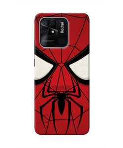 Spiderman Face Redmi 10/10 Power Real 4D Back Cover