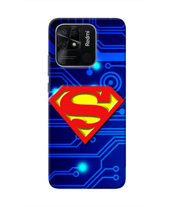 Superman Abstract Redmi 10/10 Power Real 4D Back Cover