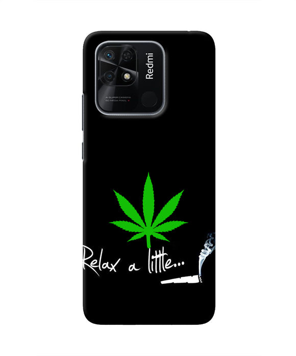Weed Relax Quote Redmi 10/10 Power Real 4D Back Cover