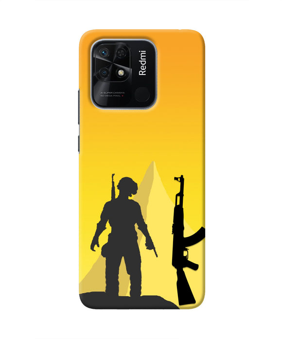 PUBG Silhouette Redmi 10/10 Power Real 4D Back Cover