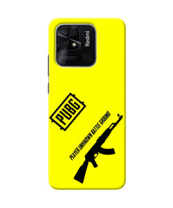 PUBG AKM Gun Redmi 10/10 Power Real 4D Back Cover