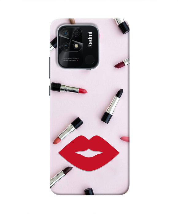 Lips Lipstick Shades Redmi 10/10 Power Real 4D Back Cover