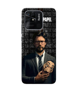 Money Heist Professor with Mask Redmi 10/10 Power Back Cover