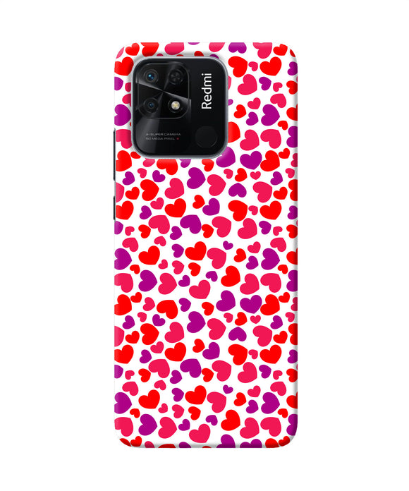 Heart print Redmi 10/10 Power Back Cover