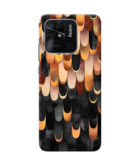 Abstract wooden rug Redmi 10/10 Power Back Cover