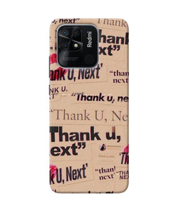 Thank you next Redmi 10/10 Power Back Cover