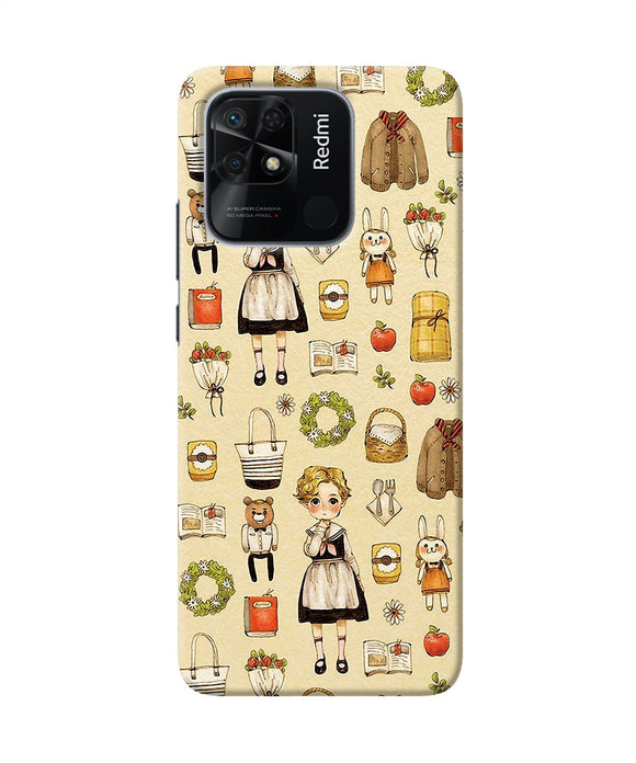 Canvas girl print Redmi 10/10 Power Back Cover