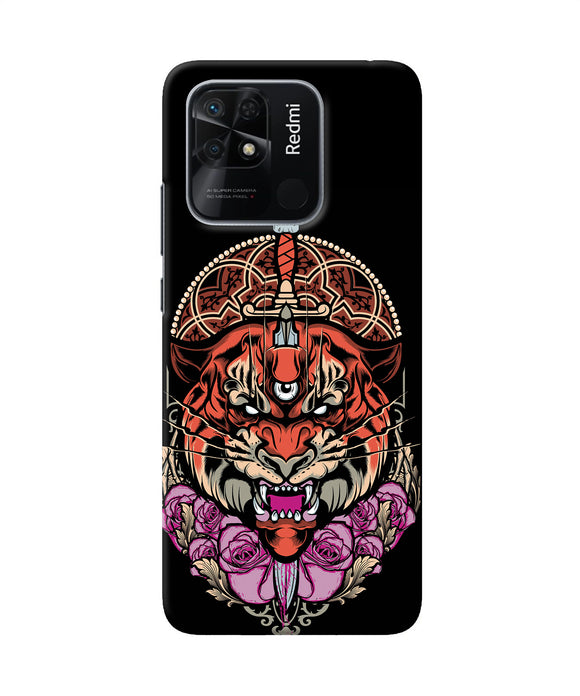 Abstract tiger Redmi 10/10 Power Back Cover