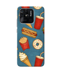 Abstract food print Redmi 10/10 Power Back Cover