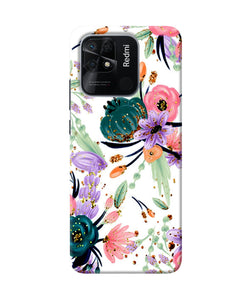 Abstract flowers print Redmi 10/10 Power Back Cover