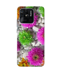 Natural flower stones Redmi 10/10 Power Back Cover