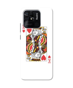 Heart king card Redmi 10/10 Power Back Cover