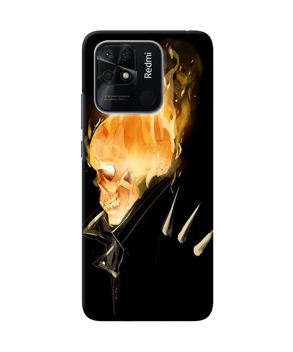 Burning ghost rider Redmi 10/10 Power Back Cover