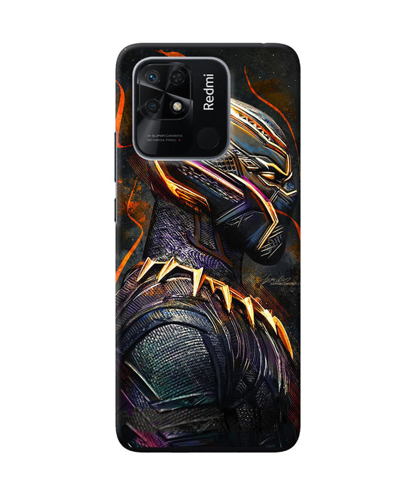 Black panther side face Redmi 10/10 Power Back Cover