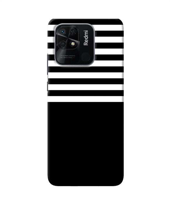 Black and white print Redmi 10/10 Power Back Cover