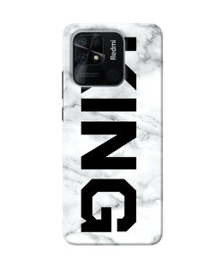 King marble text Redmi 10/10 Power Back Cover