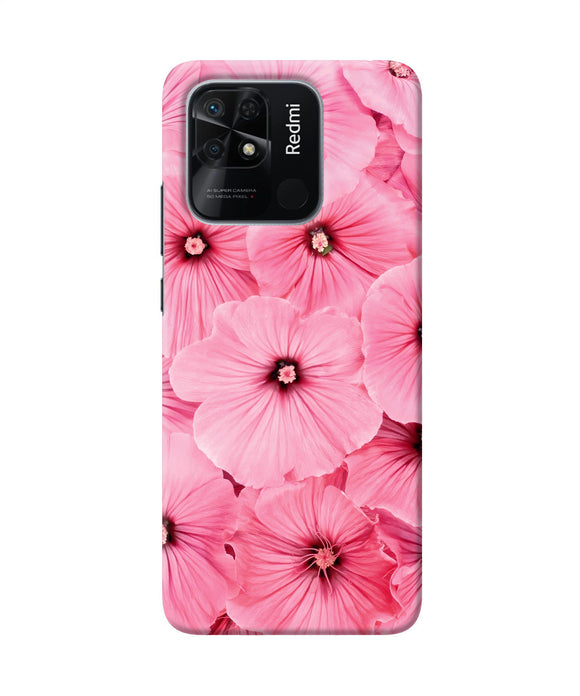 Pink flowers Redmi 10/10 Power Back Cover