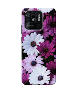 White violet flowers Redmi 10/10 Power Back Cover