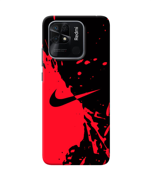 Nike red black poster Redmi 10/10 Power Back Cover