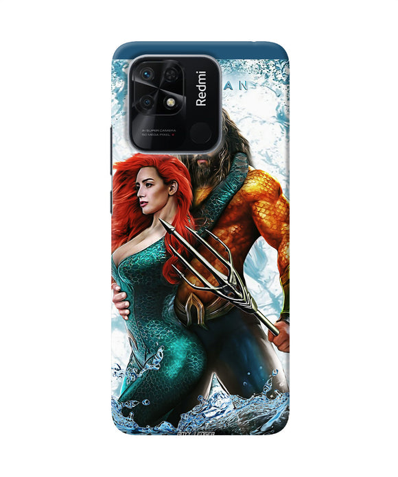 Aquaman couple water Redmi 10/10 Power Back Cover