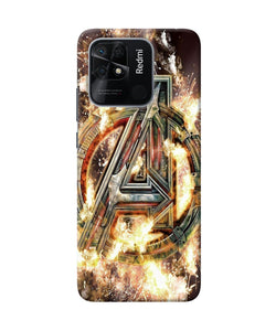 Avengers burning logo Redmi 10/10 Power Back Cover