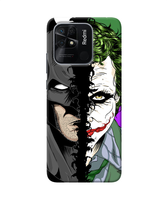 Batman vs joker half face Redmi 10/10 Power Back Cover