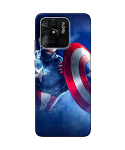 Captain america on sky Redmi 10/10 Power Back Cover