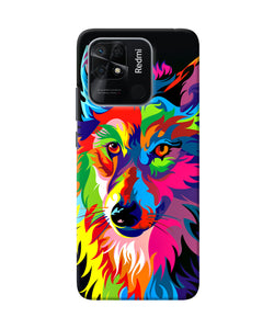 Colorful wolf sketch Redmi 10/10 Power Back Cover