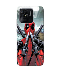 Deadpool with gun Redmi 10/10 Power Back Cover