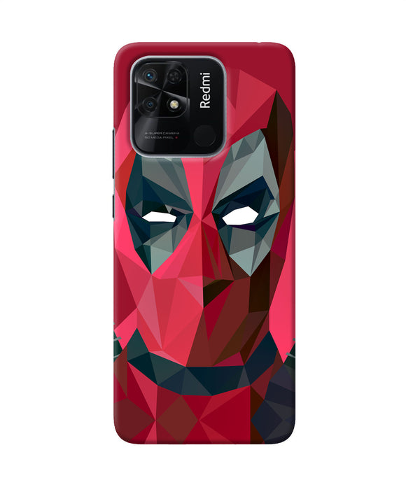 Abstract deadpool full mask Redmi 10/10 Power Back Cover