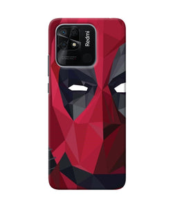 Abstract deadpool half mask Redmi 10/10 Power Back Cover