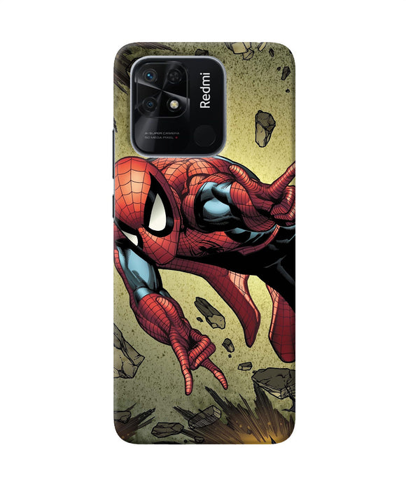 Spiderman on sky Redmi 10/10 Power Back Cover