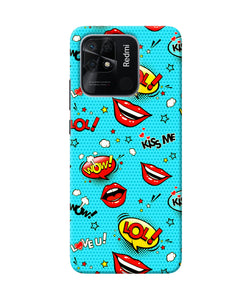 Lol lips print Redmi 10/10 Power Back Cover