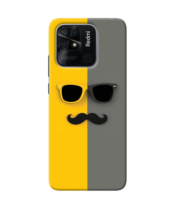 Mustache glass Redmi 10/10 Power Back Cover