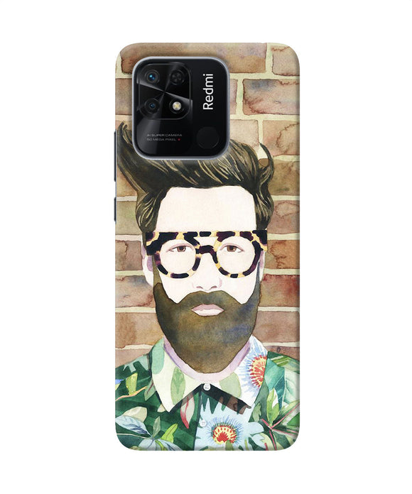 Beard man with glass Redmi 10/10 Power Back Cover