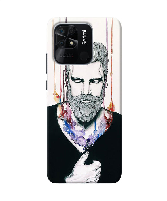 Beard man character Redmi 10/10 Power Back Cover