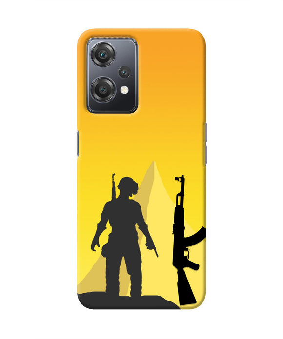 PUBG Silhouette OnePlus Nord CE 2 Lite 5G Real 4D Back Cover