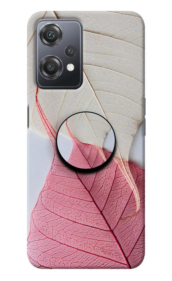 White Pink Leaf OnePlus Nord CE 2 Lite 5G Pop Case