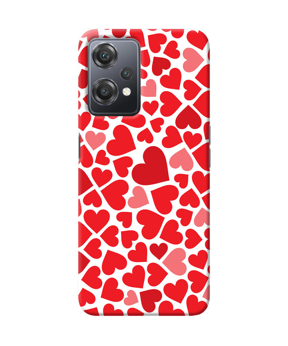 Red heart canvas print OnePlus Nord CE 2 Lite 5G Back Cover