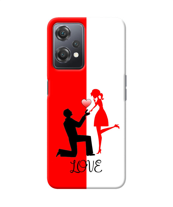 Love propose red and white OnePlus Nord CE 2 Lite 5G Back Cover