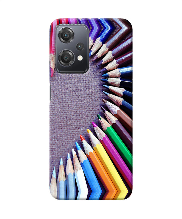 Color pencil half heart OnePlus Nord CE 2 Lite 5G Back Cover