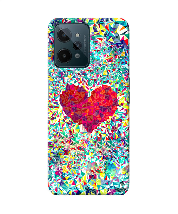 Red heart print Realme C31 Back Cover