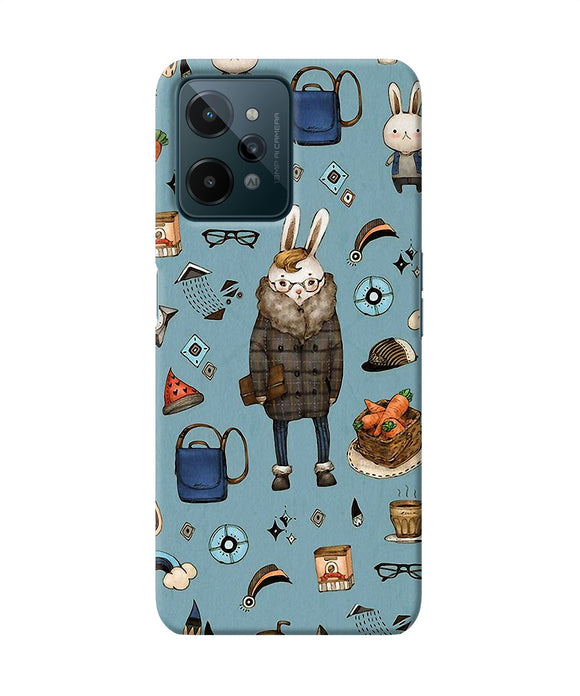 Canvas rabbit print Realme C31 Back Cover