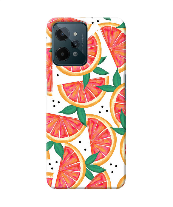 Abstract orange print Realme C31 Back Cover