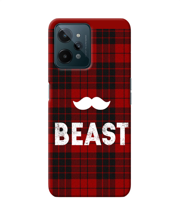 Beast red square Realme C31 Back Cover