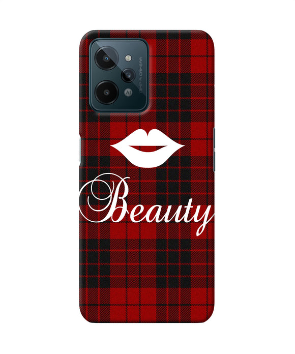 Beauty red square Realme C31 Back Cover
