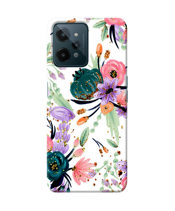 Abstract flowers print Realme C31 Back Cover