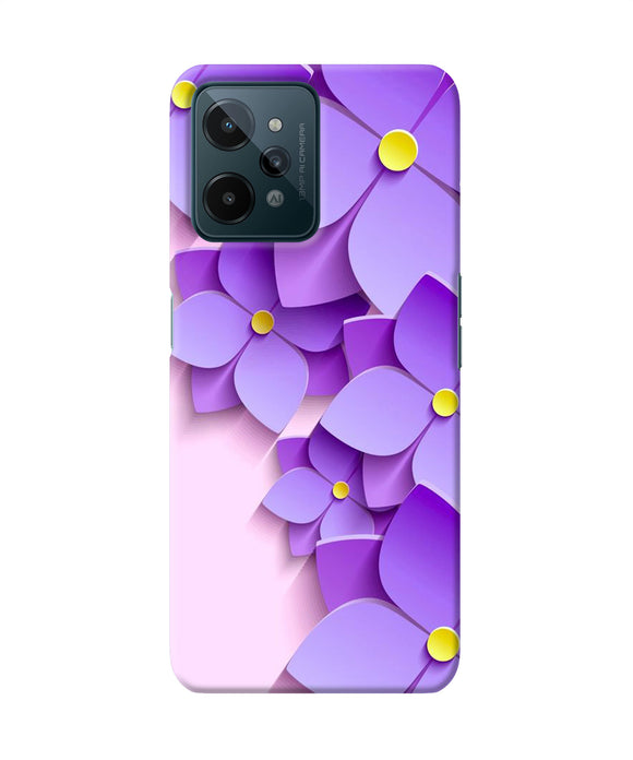 Violet flower craft Realme C31 Back Cover
