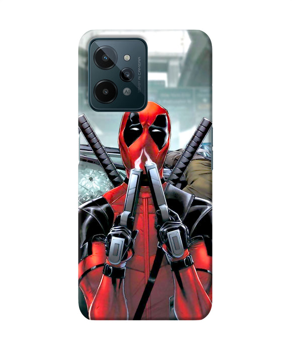 Deadpool with gun Realme C31 Back Cover