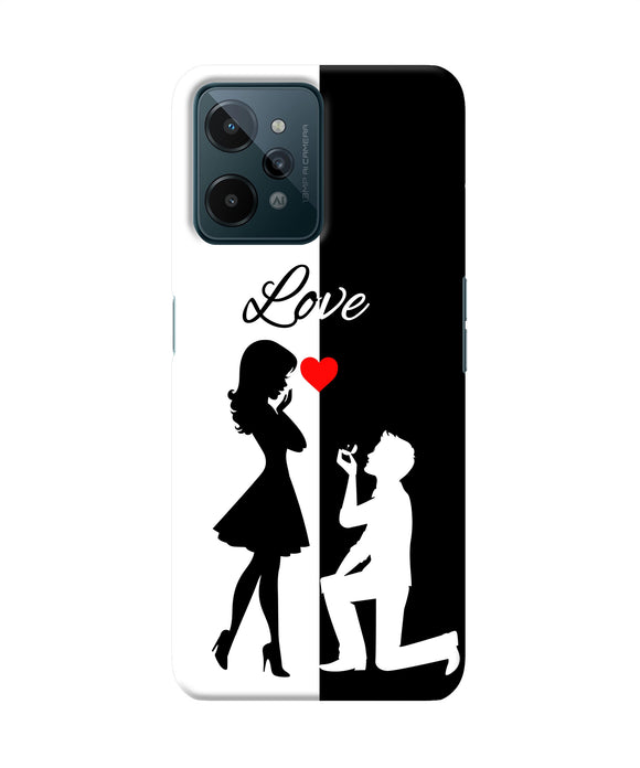 Love propose black and white Realme C31 Back Cover